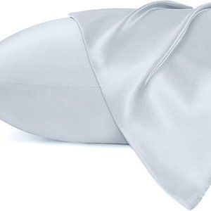 Vreysilkus Satin Silk Pillowcase Hair and Skin 2 Pack Standard Size 20x26 -QUEEN